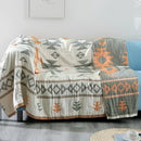 GobekUsa Boho Cotton Sofa Throw Blanket