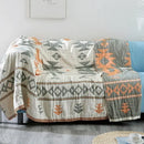 GobekUsa Boho Cotton Sofa Throw Blanket