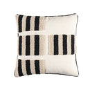 Boho geometric tufted black & cream cushion cover living room decor by Decorbites
