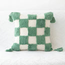 Boho geometric tufted cushion cover living room textured pillow case by Decorbites