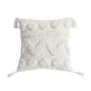 Boho geometric tufted tassel pillow cover living room set of 4 by Decorbites