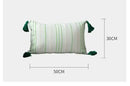 Boho geometric tufted tassel pillow cover living room set of 4 by Decorbites