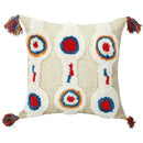 Boho geometric tufted tassel pillow cover living room set of 4 by Decorbites