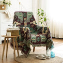 GobekUsa Boho Jacquard Knit Throw Blanket