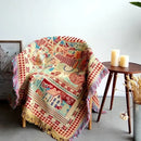 GobekUsa Boho Jacquard Knit Throw Blanket