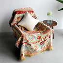 GobekUsa Boho Jacquard Knit Throw Blanket