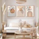 GobekUsa Boho Light Canvas Wall Art - Nordic Minimalist