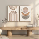 GobekUsa Boho Light Canvas Wall Art - Nordic Minimalist