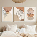 GobekUsa Boho Light Canvas Wall Art - Nordic Minimalist