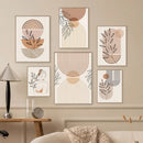 GobekUsa Boho Light Canvas Wall Art - Nordic Minimalist