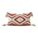 Boho loop tufted geometric pillow cover bedroom tassel cushion by Decorbites