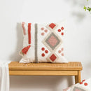 Boho loop tufted geometric pillow cover bedroom tassel cushion by Decorbites