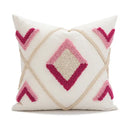 Boho loop tufted geometric pillow cover bedroom tassel cushion by Decorbites
