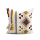 Boho loop tufted geometric pillow cover bedroom tassel cushion by Decorbites