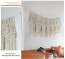 GobekUsa Boho Macrame Door Curtain Handmade Cotton Rope Wall Hanging Tapestry Boujee Decor