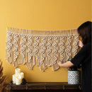 GobekUsa Boho Macrame Tapestry Curtain for Stylish Home Decor