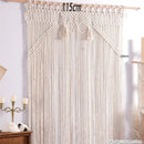 GobekUsa Boho Macrame Tassel Curtain Tapestry for Wedding Décor & Window Treatment
