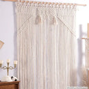 GobekUsa Boho Macrame Tassel Curtain Tapestry for Wedding Décor & Window Treatment