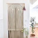 GobekUsa Boho Macrame Tassel Curtain Tapestry for Wedding Décor & Window Treatment