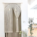 GobekUsa Boho Macrame Tassel Curtain Tapestry for Wedding Décor & Window Treatment