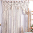 GobekUsa Boho Macrame Tassel Curtain Tapestry for Wedding Décor & Window Treatment