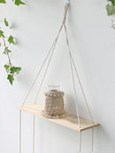 GobekUsa Boho Macrame Wall Shelf for Home Decor
