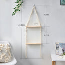 GobekUsa Boho Macrame Wall Shelf for Home Decor