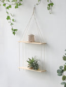 GobekUsa Boho Macrame Wall Shelf for Home Decor