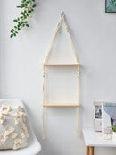 GobekUsa Boho Macrame Wall Shelf for Home Decor