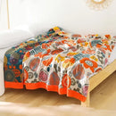 GobekUsa Boho Mandala Cotton Summer Blanket - Double-Sided Soft Throw for Beds, Sofas