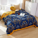 GobekUsa Boho Mandala Cotton Summer Blanket - Double-Sided Soft Throw for Beds, Sofas