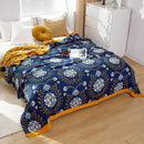 GobekUsa Boho Mandala Cotton Summer Blanket - Double-Sided Soft Throw for Beds, Sofas