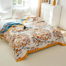 GobekUsa Boho Mandala Cotton Summer Blanket - Double-Sided Soft Throw for Beds, Sofas
