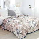 GobekUsa Boho Mandala Cotton Summer Blanket - Double-Sided Soft Throw for Beds, Sofas