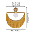 GobekUsa Coloured Tassel Glass Ball Pendant Light for Boho Minimalist Style Bedroom & Restaurant