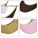 GobekUsa Coloured Tassel Glass Ball Pendant Light for Boho Minimalist Style Bedroom & Restaurant