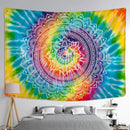 Boho multicolored indian mandala tapestry bedroom wall hanging by Decorbites