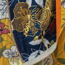 GobekUsa Cotton Bath Towel - Boho Floral Design - Absorbent & Quick Dry - Large Size 80x160cm