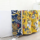 GobekUsa Cotton Bath Towel - Boho Floral Design - Absorbent & Quick Dry - Large Size 80x160cm