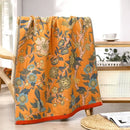 GobekUsa Cotton Bath Towel - Boho Floral Design - Absorbent & Quick Dry - Large Size 80x160cm