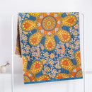 GobekUsa Cotton Bath Towel - Boho Floral Design - Absorbent & Quick Dry - Large Size 80x160cm
