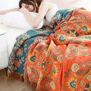 GobekUsa Gauze Boho Towel Blanket - Soft Cotton Nordic Sofa Cover & Throw