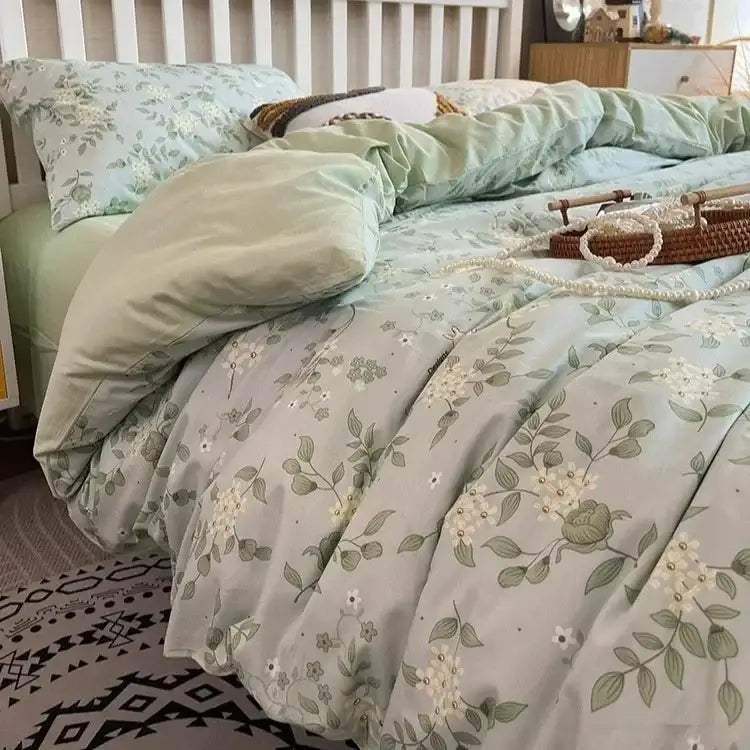 GobekUsa Boho Pattern Printed Cotton Bedding Set for Queen King Bed Linens, photo 5 of 12