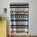 GobekUsa Boho Printed Blanket: Cozy, Multi-Functional, Half-Flannel Shawl, Single/Double Bedspread