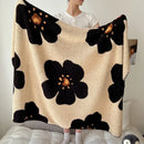 GobekUsa Boho Printed Blanket: Cozy, Multi-Functional, Half-Flannel Shawl, Single/Double Bedspread