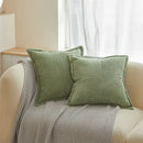 Boho striped pillow covers cream quilted living room decor by Decorbites