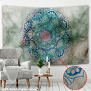Boho sun moon mandala purple & blue galaxy wall hanging bedroom decor by Decorbites