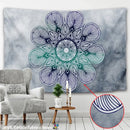 Boho sun moon mandala purple & blue galaxy wall hanging bedroom decor by Decorbites