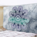 Boho sun moon mandala purple & blue galaxy wall hanging bedroom decor by Decorbites