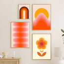 GobekUsa Boho Sunset Art Prints for Living Room
